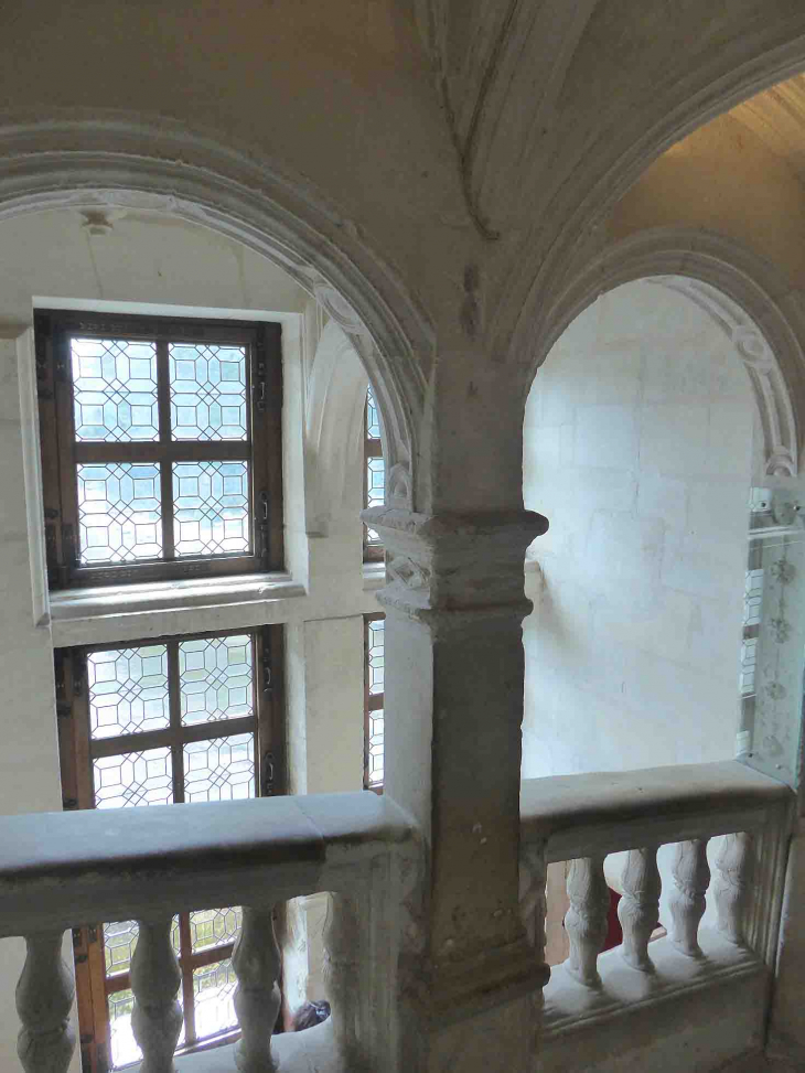 Le château de Chenonceau : l'escalier - Chenonceaux