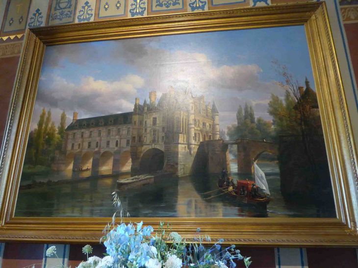 Le château de Chenonceau : le vestibule du second étage - Chenonceaux