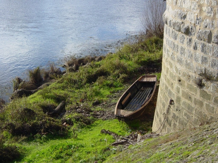 Barques sur la Vienne à Chinon