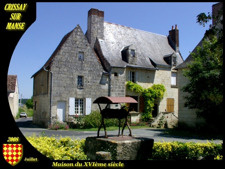 Maison du XVIème siècle - Crissay-sur-Manse