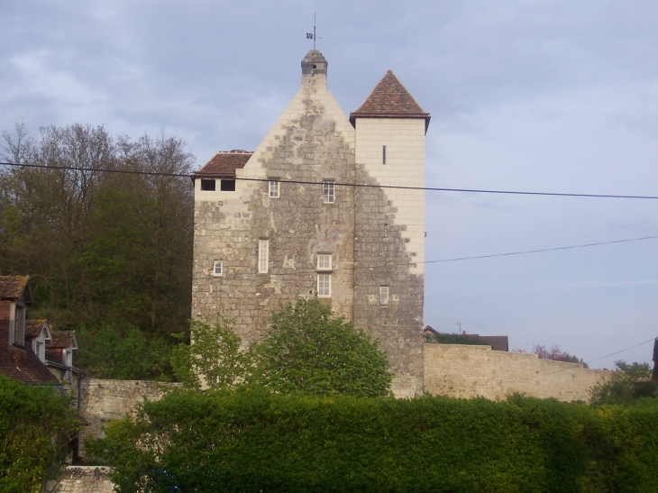 Le donjon du Puy Bascle, des 13ème et 14ème siècle, fut une place forte protestante durant les guerres de religion. Il est assis sur un rocher, et comporte 1 rez de chaussée, 3 étages carrés et 1 étage de comble. - Crouzilles