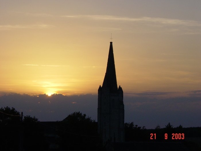 Coucher de soleil à Bois Aubry - Luzé