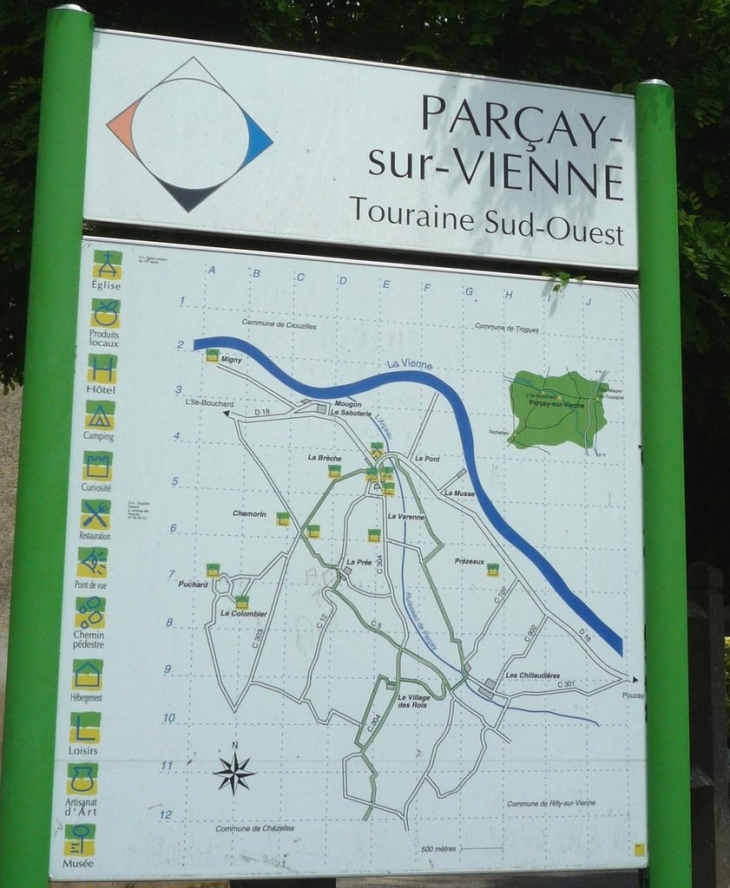 Plan - Parçay-sur-Vienne