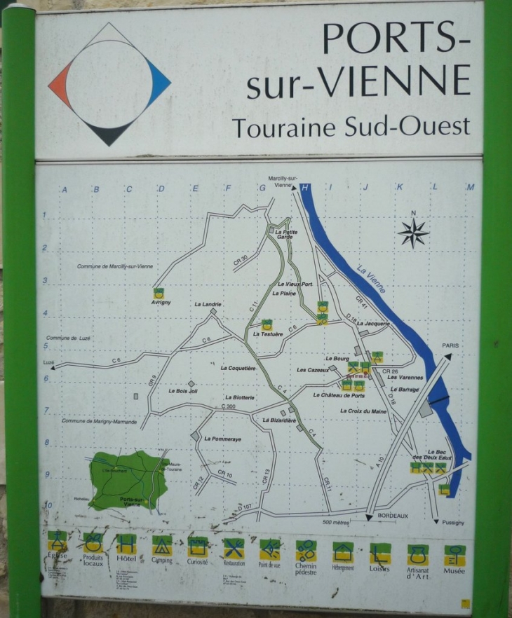 Plan de Ports sur Vienne