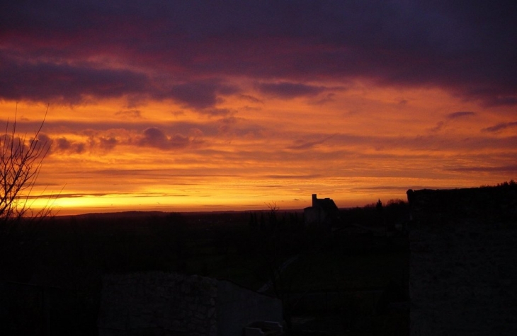 Lever de soleil à Ports sur Vienne