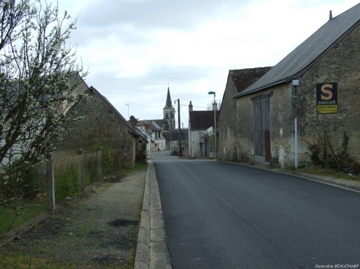 Rue du Petit Bercy, en venant de Neuillé-Pont-Pierre - Semblançay