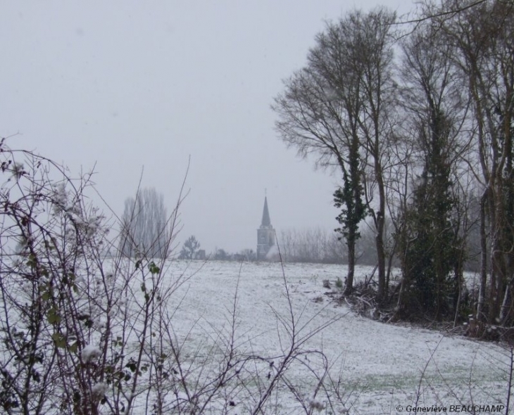 Semblançay sous la neige