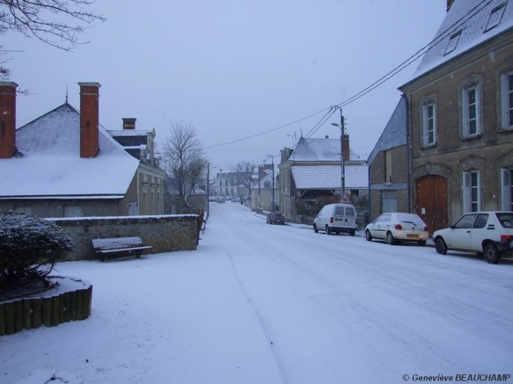 Semblançay sous la neige