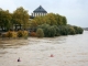 Crue de la Loire avec vue de la Bibliothèque