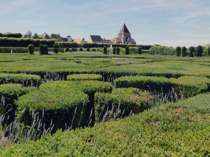 Le village vu du parc - Villandry