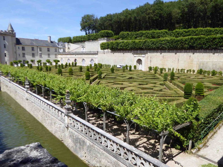 Le château vu des jardins - Villandry