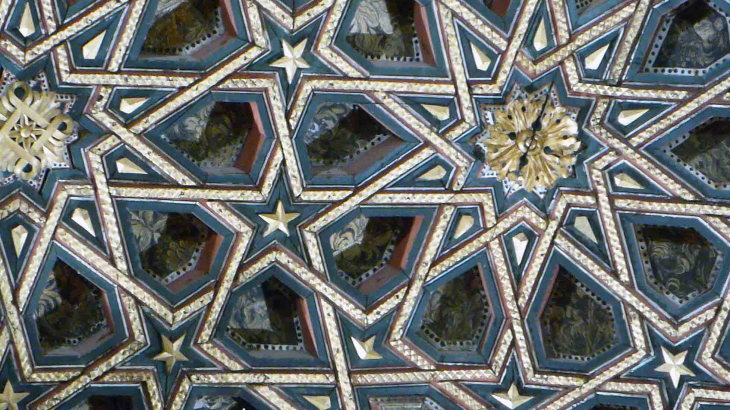 Le château : salon oriental plafond mudejar - Villandry