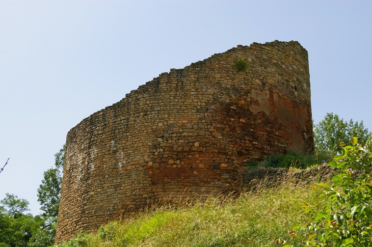 Ruines de la forteresse de Cluis-Dessous. Donjon du XIIème siècle sur motte.