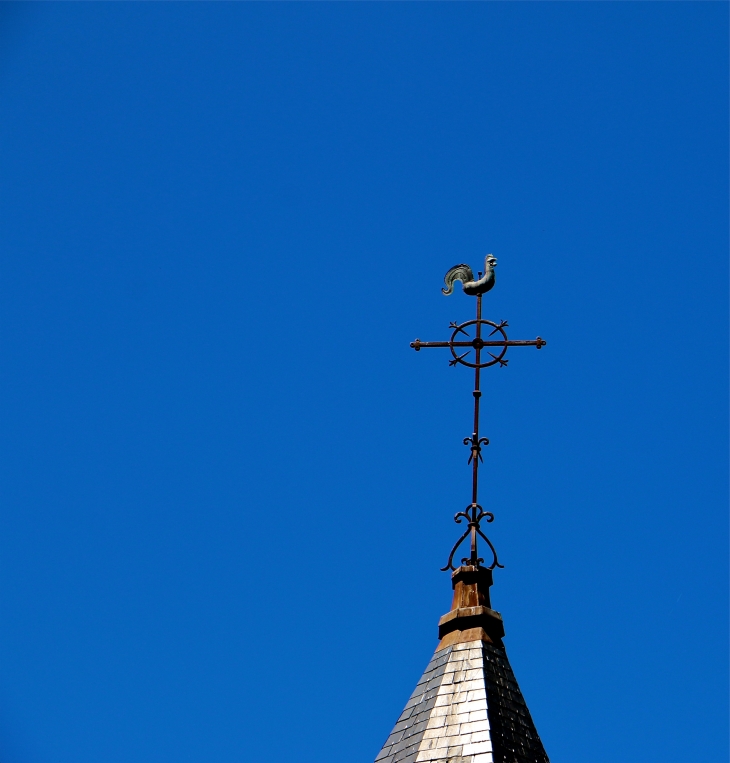 Le paratonnerre de l'église Saint Jacques. - Fontgombault