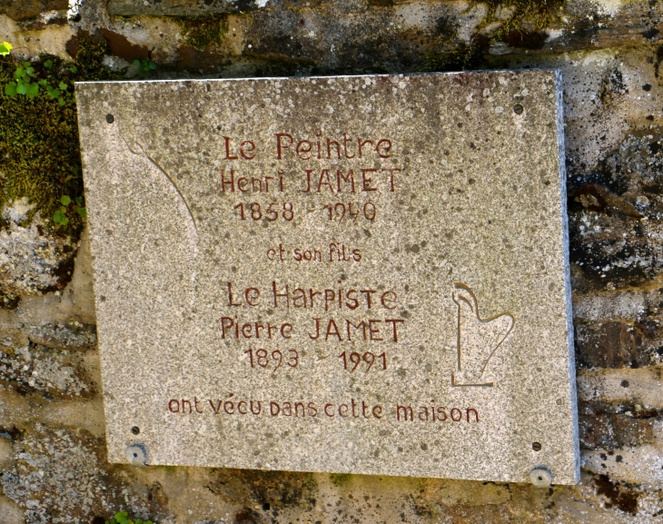 Plaque explicative. - Gargilesse-Dampierre