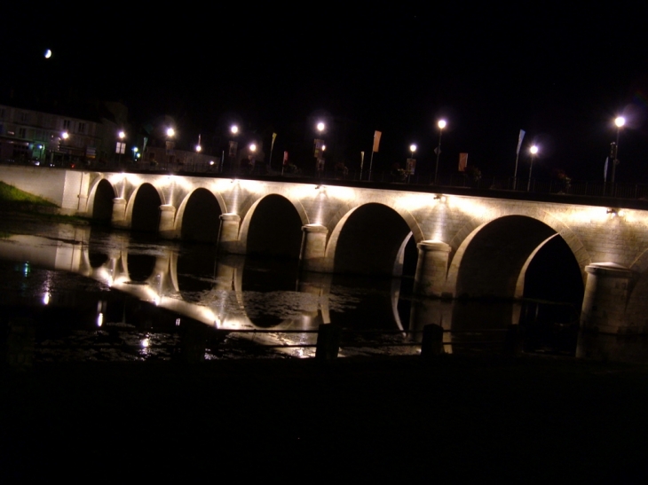 Le Gué sur la Creuse de nuit - Le Blanc