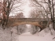 La voie verte sous la neige, au BLANC (Indre).