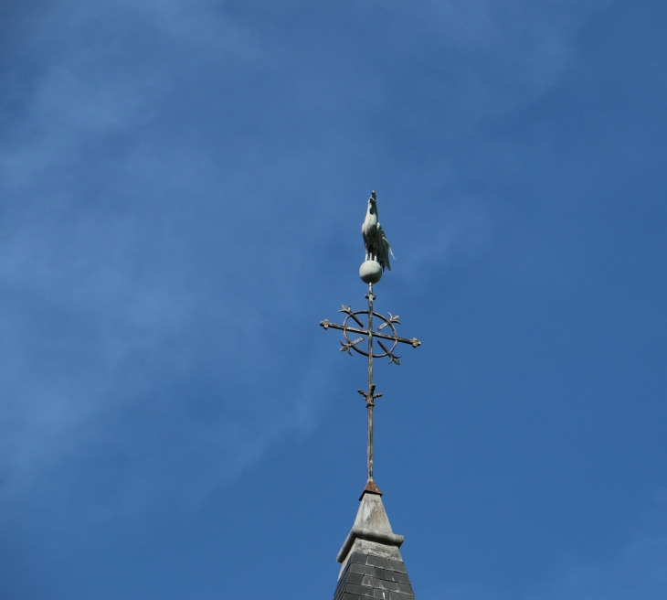 Paratonnerre de l'église Notre Dame. - Le Menoux