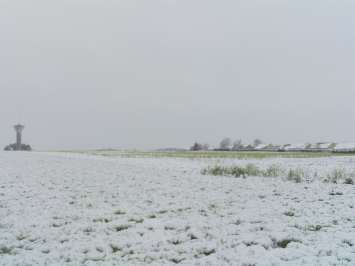 Le lotissement Jacques Brel sous la neige - Les Bordes