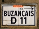 Ancien panneau de signalisation.