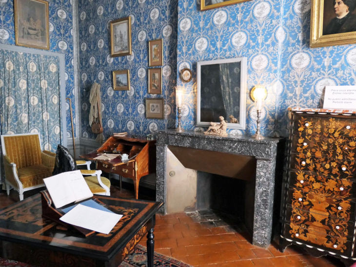  la maison de George Sand : sa chambre bleue à l'étage - Nohant-Vic