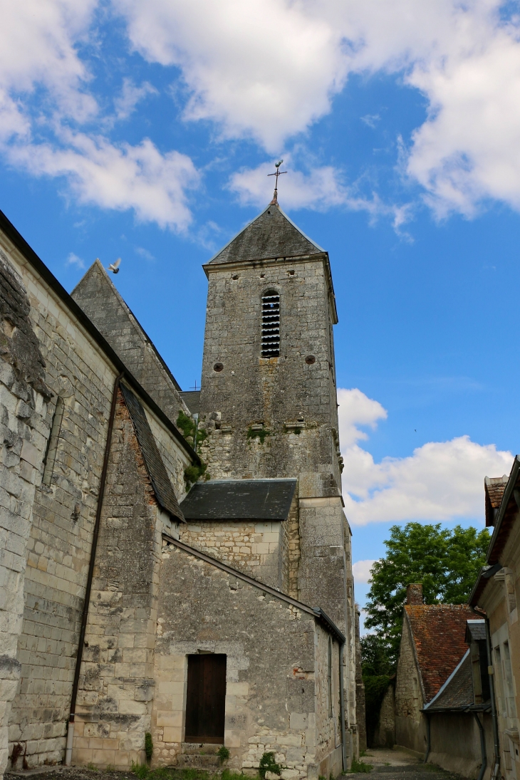 Le clocher de l'église Saint Sulpice. - Palluau-sur-Indre