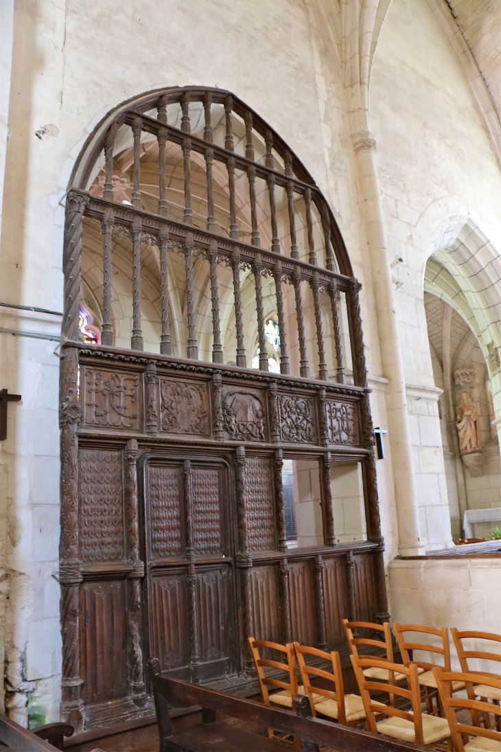 Eglise Saint Sulpice : magnifiques boiseries de la nef. - Palluau-sur-Indre