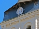 L'horloge coté nord du clocher de l'église Saint Gaultier.