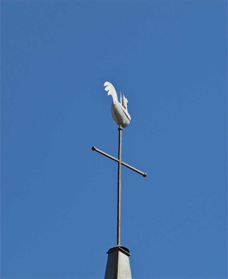 Le paratonnerre de l'église. - Sauzelles