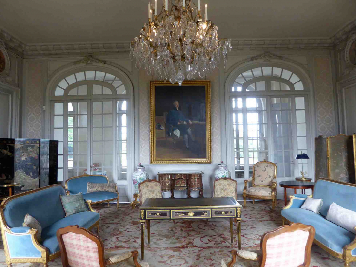 Le château de Talleyrand : le salon bleu - Valençay