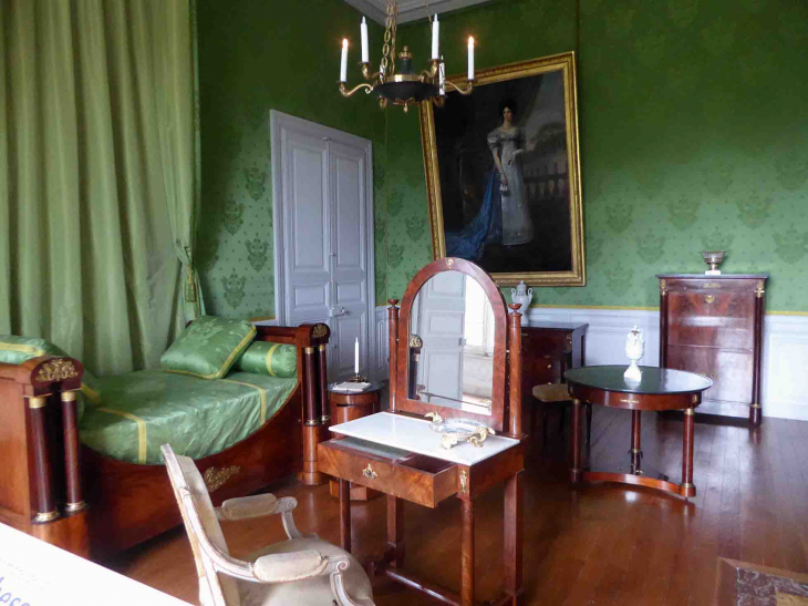 Le château de Talleyrand : la chambre verte - Valençay