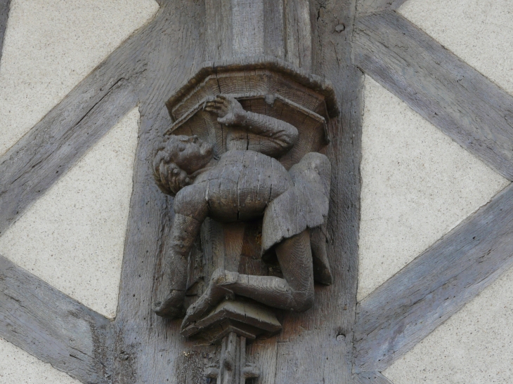 La maison des acrobates, détail. - Blois