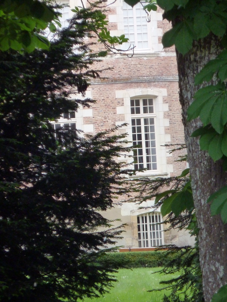 Le château aperçu derrière les arbres - La Ferté-Beauharnais