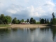 Plage aménagée au bord du Cher 