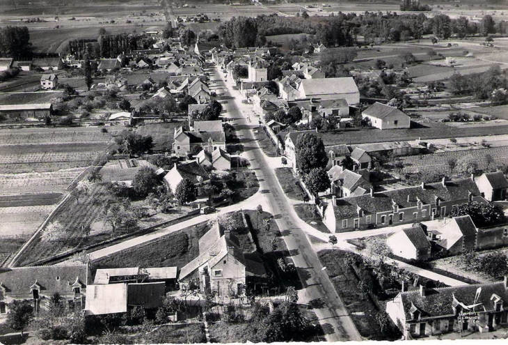 Vue avion bourg St-Romain-sur-Cher - Saint-Romain-sur-Cher