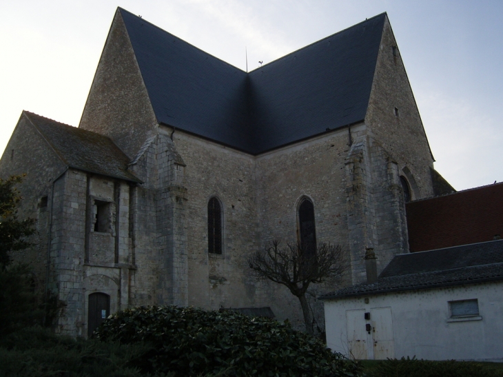 Beaulieu, façade Est de l'église - Beaulieu-sur-Loire