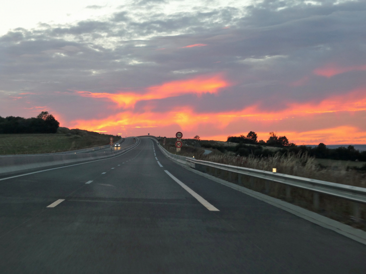 A304 : coucher de soleil - Belval