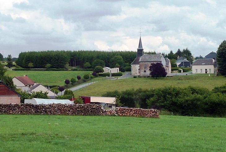 Vue sur le village - Brognon