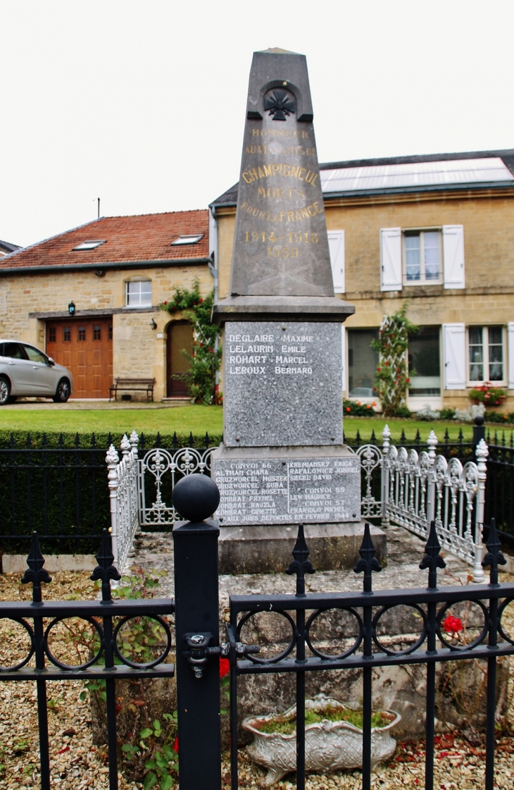 Monument aux Morts - Champigneul-sur-Vence