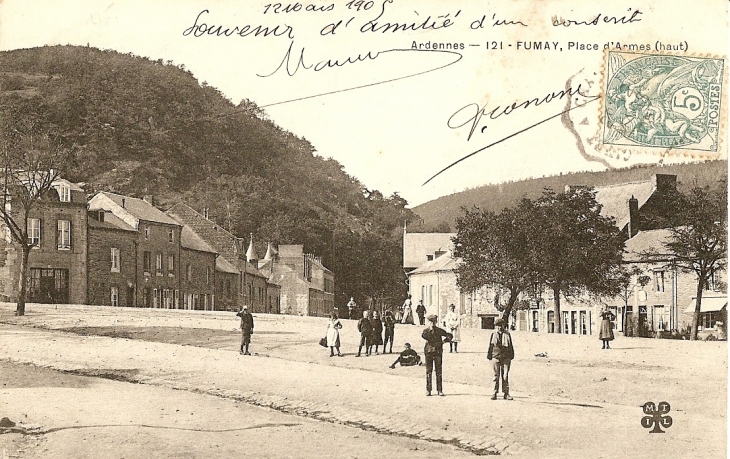 Place d'armes, début 20ème siècle - Fumay