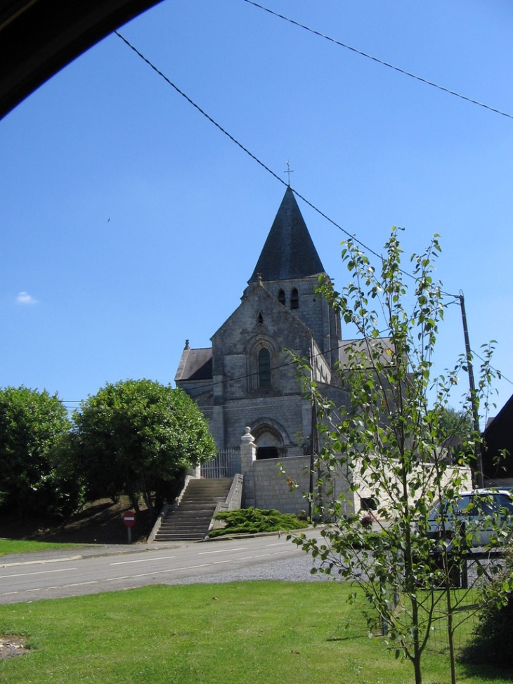 église st Jean Baptiste face - Hannappes