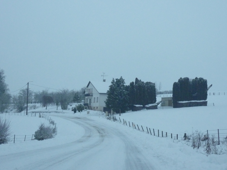 Entrée du village le 20 /12 /2010 - Hannappes