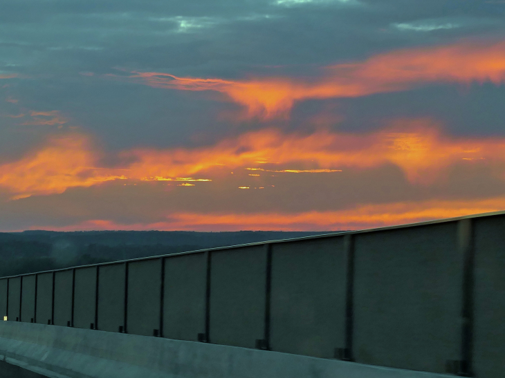 A304 : coucher de soleil - Haudrecy