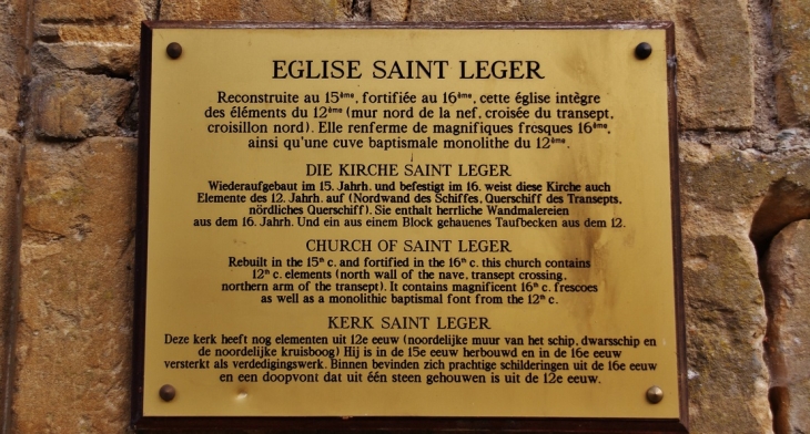 !église Saint-Léger ( 15 Em Siècle ) - Monthermé