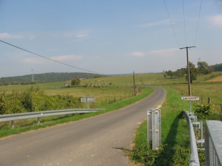 Sortie village vers Chemery - Omicourt