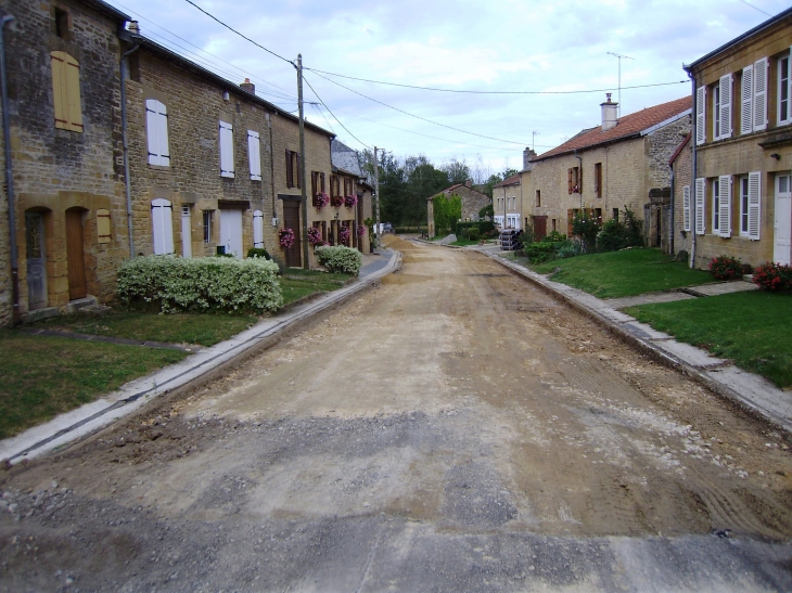 Rue de l'église travaux - Omicourt