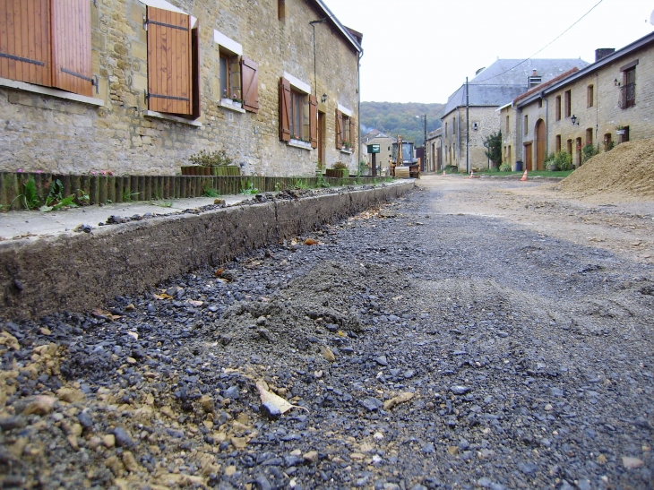 Rue de l'église travaux - Omicourt