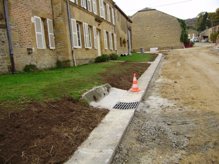 Rue de l'église travaux - Omicourt