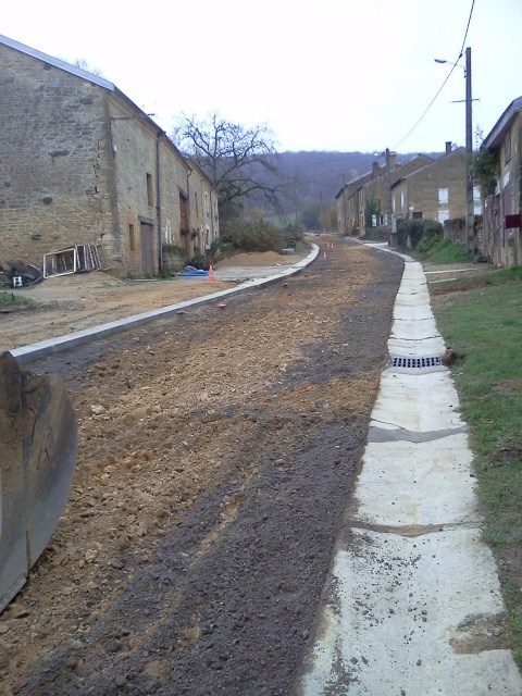 Rue du chaud  travaux  - Omicourt