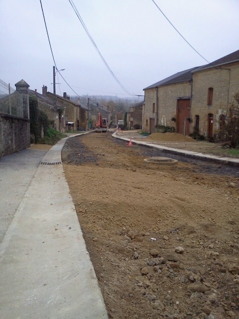 Rue du chaud  travaux  - Omicourt